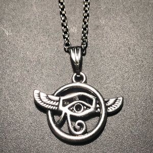 Third Eye x Phoenix Silver Pendant Necklace w/ Chain